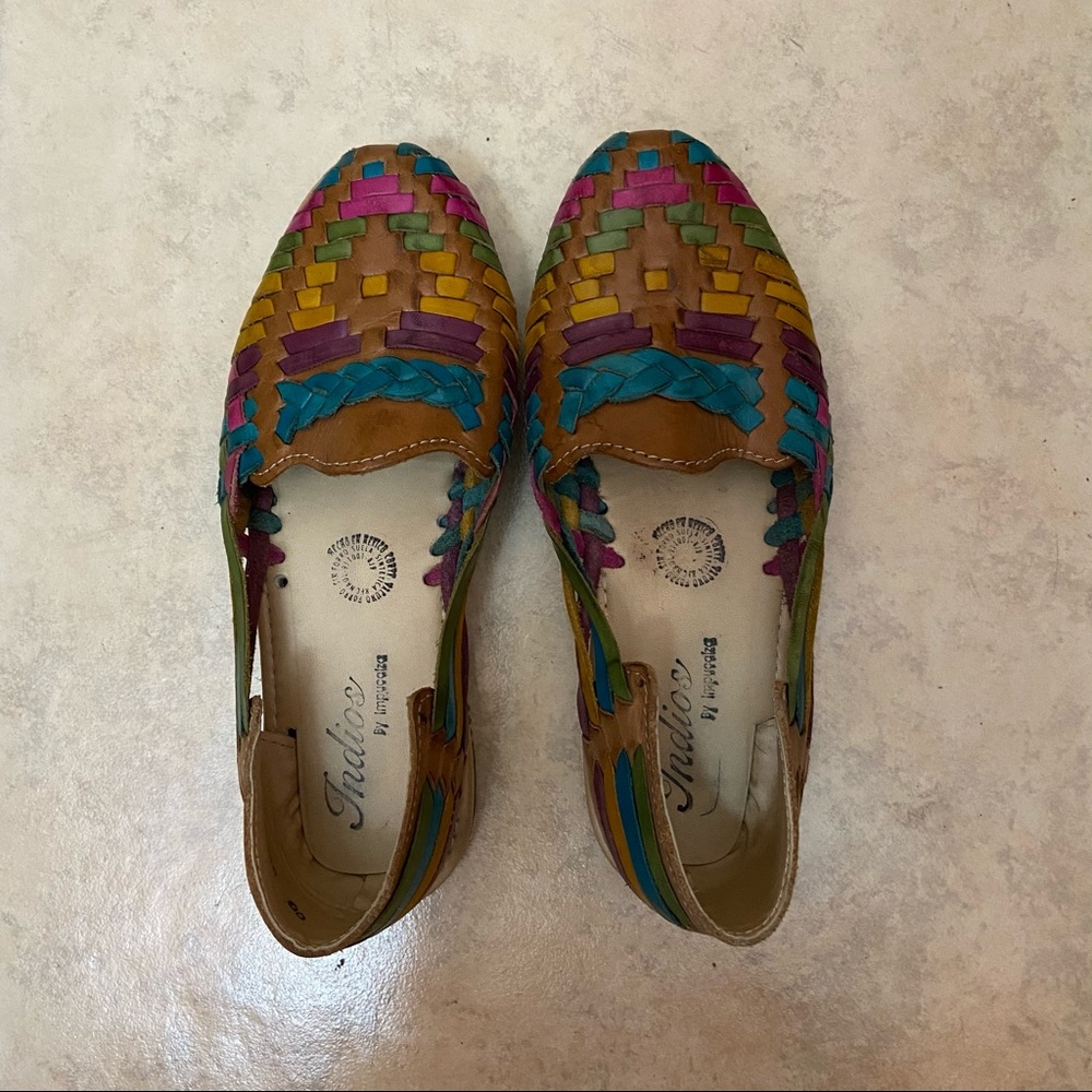 Colorful Huarache Sandals Size 6.5/7